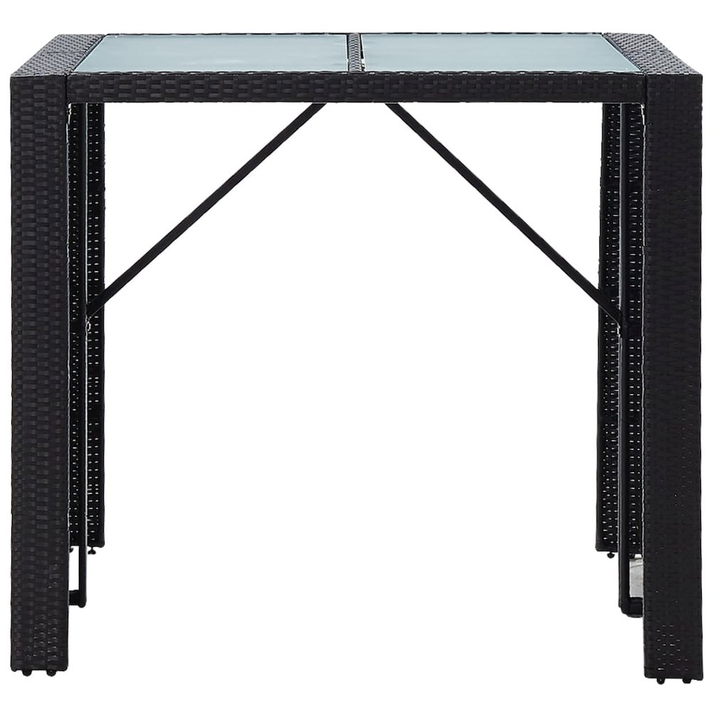 Bar Set Poly rattan: Black. Picture 5