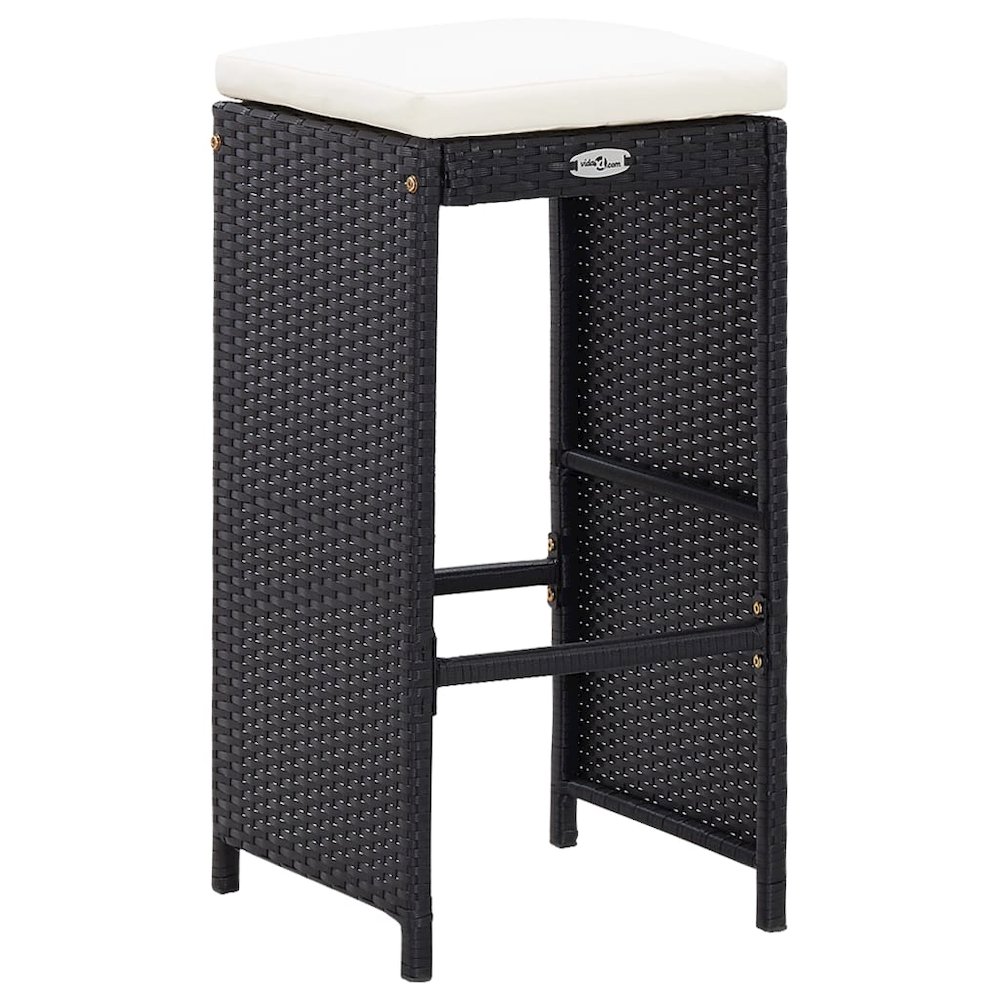 Bar Set Poly rattan: Black. Picture 7