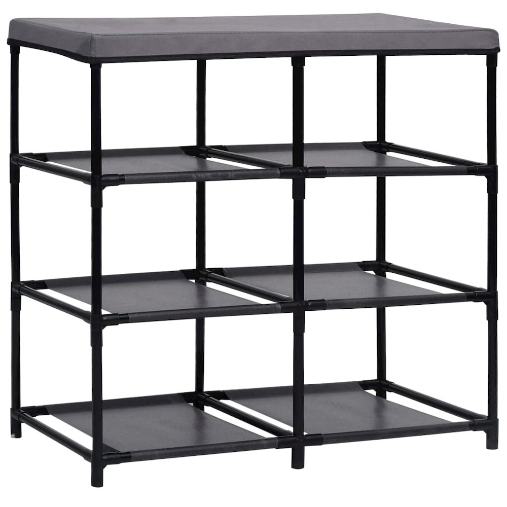 Cabinet Shelf Grey Steel and Fabric Medium Cabinet Shelf. Picture 2