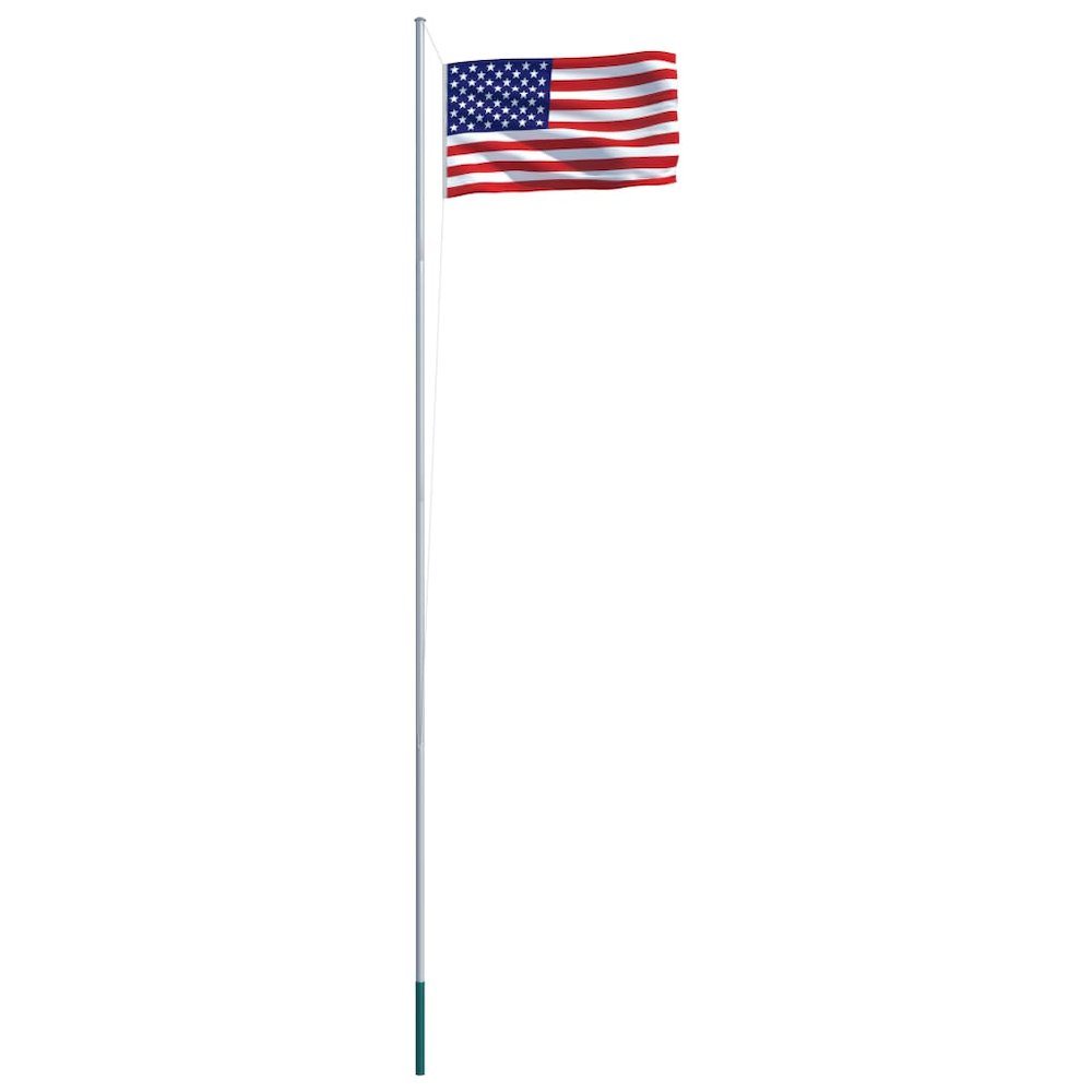 US Flag Red, White, Blue 68D Fabric (100% polyester), aluminum. Picture 2