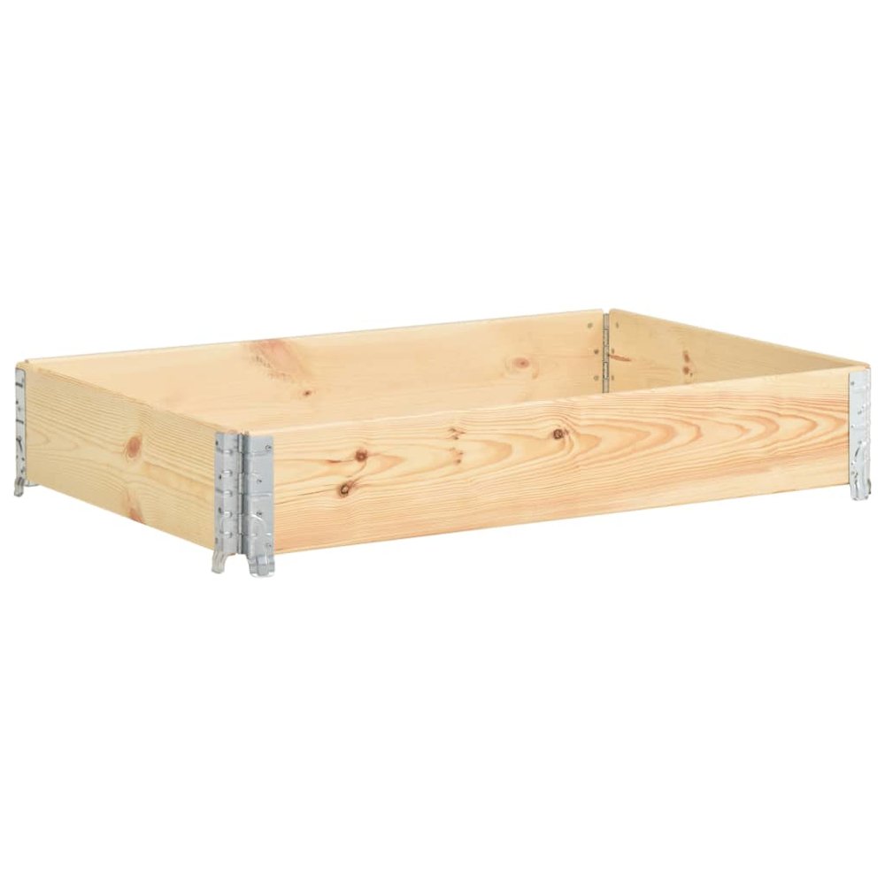 Pallet Collar 31.5"x47.2" Solid Pine Wood. Picture 2