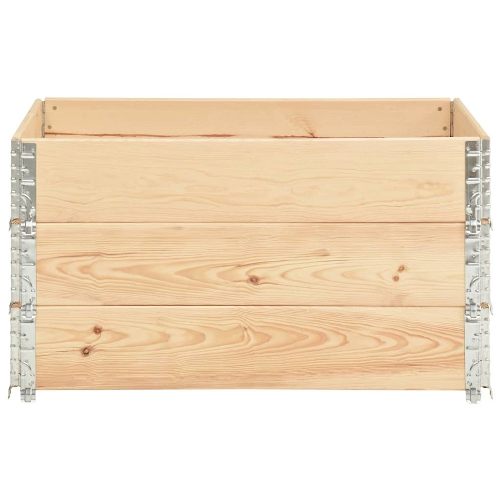 Pallet Collars 3 pcs 19.7"x39.4" Solid Pine Wood. Picture 3