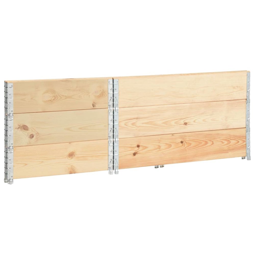 Pallet Collars 3 pcs 19.7"x39.4" Solid Pine Wood. Picture 4