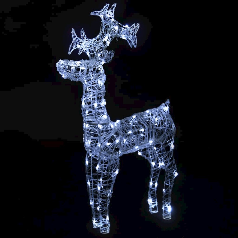 Reindeer Christmas Decoration Cold white Acrylic. Picture 3