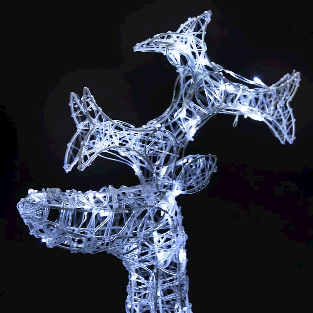 Reindeer Christmas Decoration Cold white Acrylic. Picture 6