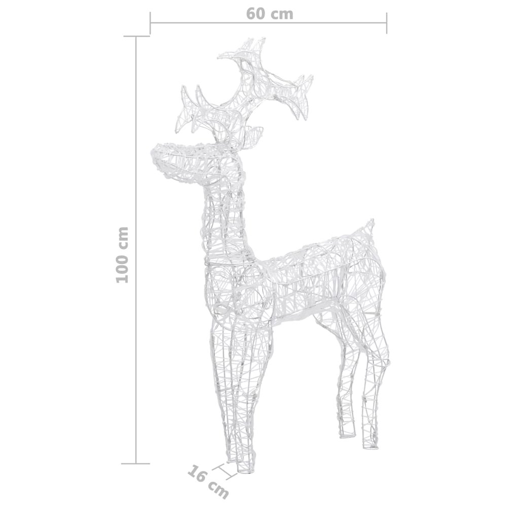 Reindeer Christmas Decoration Cold white Acrylic. Picture 8