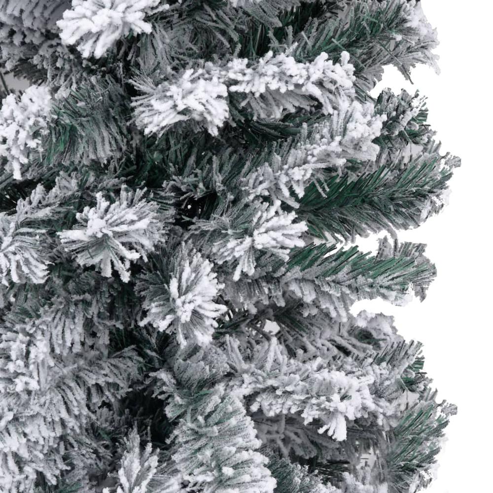 Artificial Christmas Tree Green PVC, Steel Slim Ornaments. Picture 4