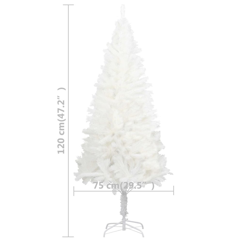 Christmas Tree White Polyethylene, Steel 4 ft Durable Fake Tree. Picture 6