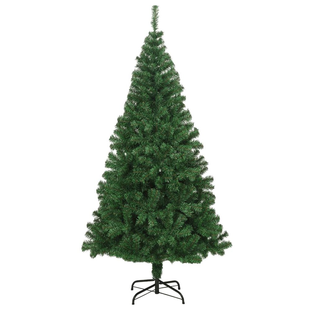 Fake Christmas Tree Green PVC, steel 94.5 in Extra Thick Surface. Picture 2