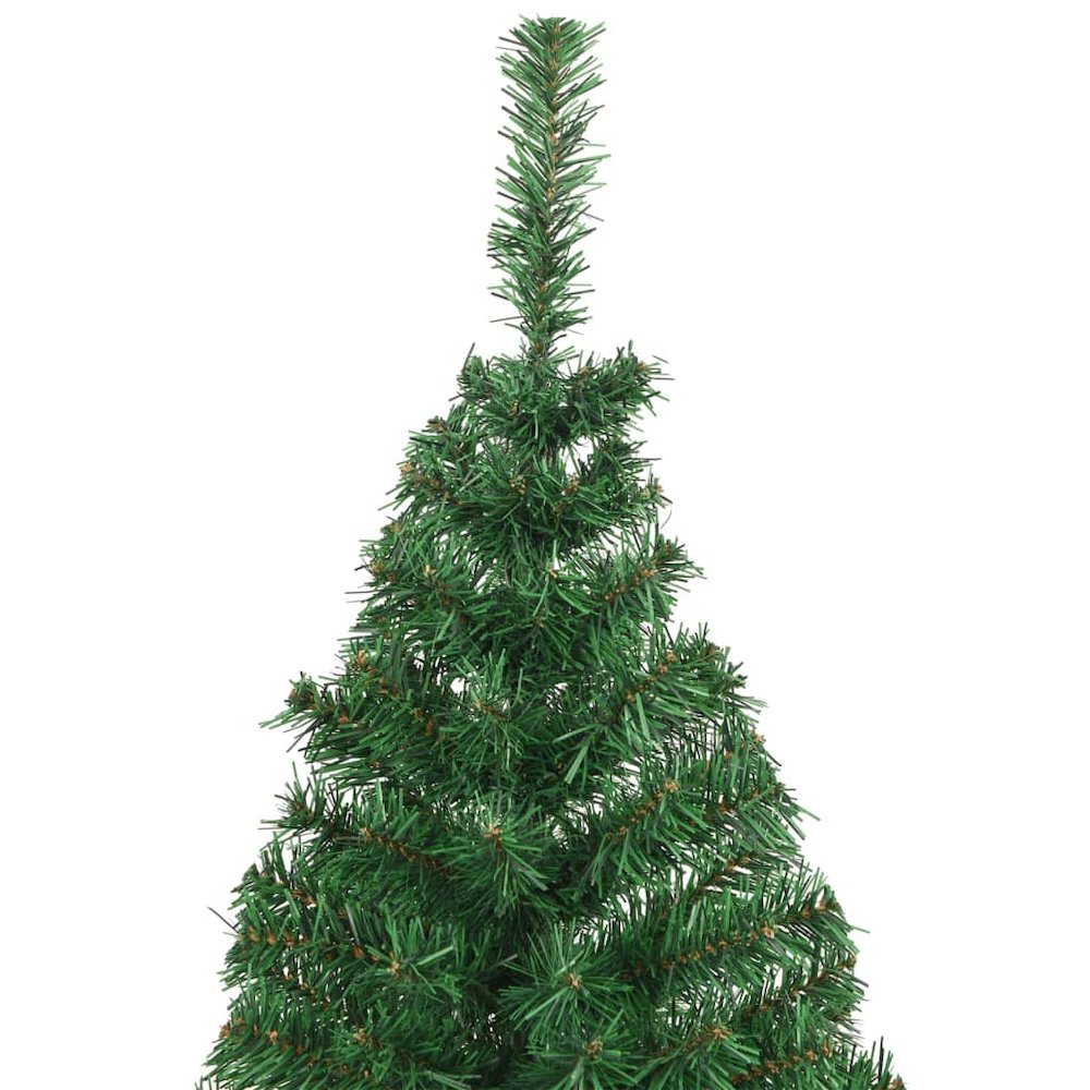 Fake Christmas Tree Green PVC, steel 94.5 in Extra Thick Surface. Picture 3