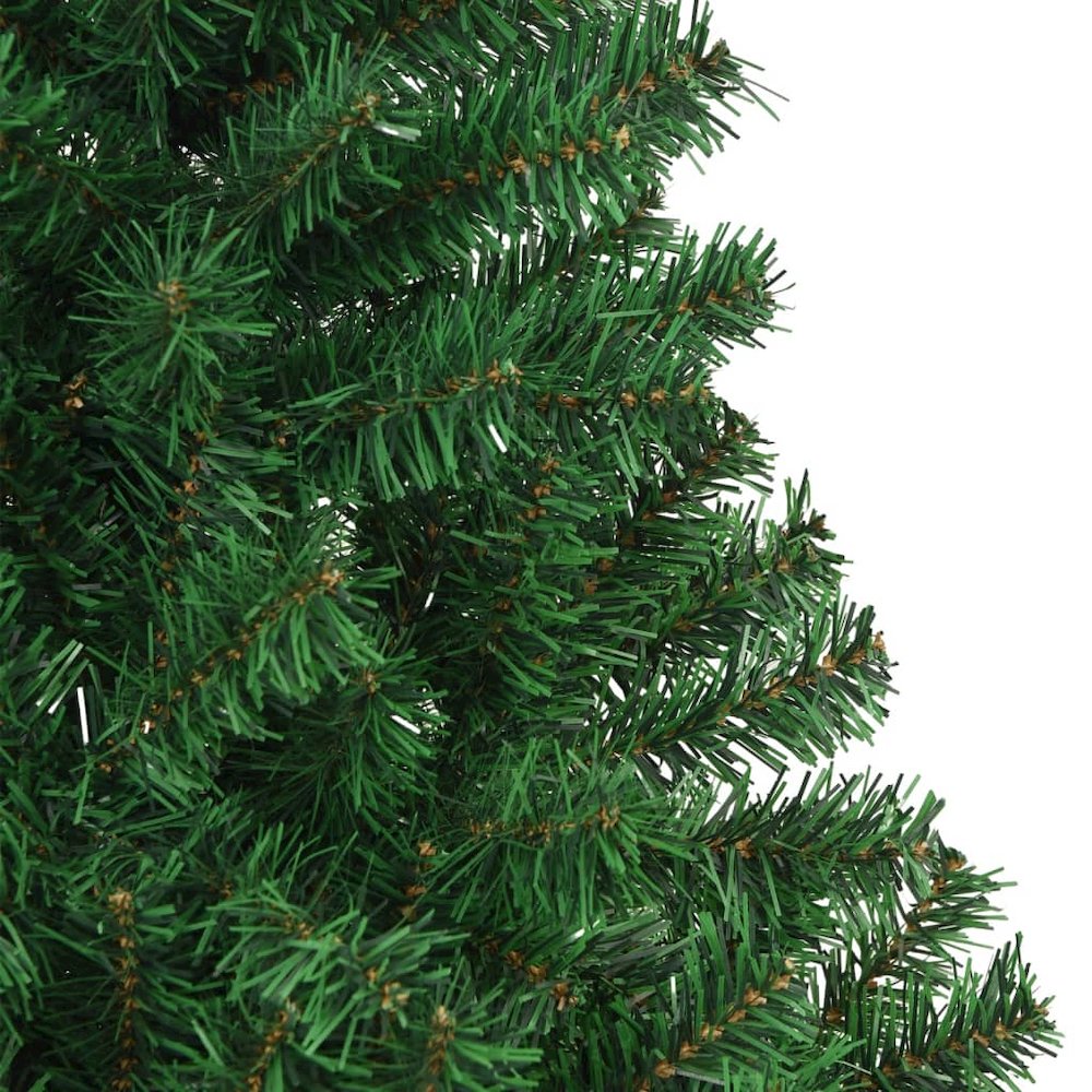 Fake Christmas Tree Green PVC, steel 94.5 in Extra Thick Surface. Picture 4