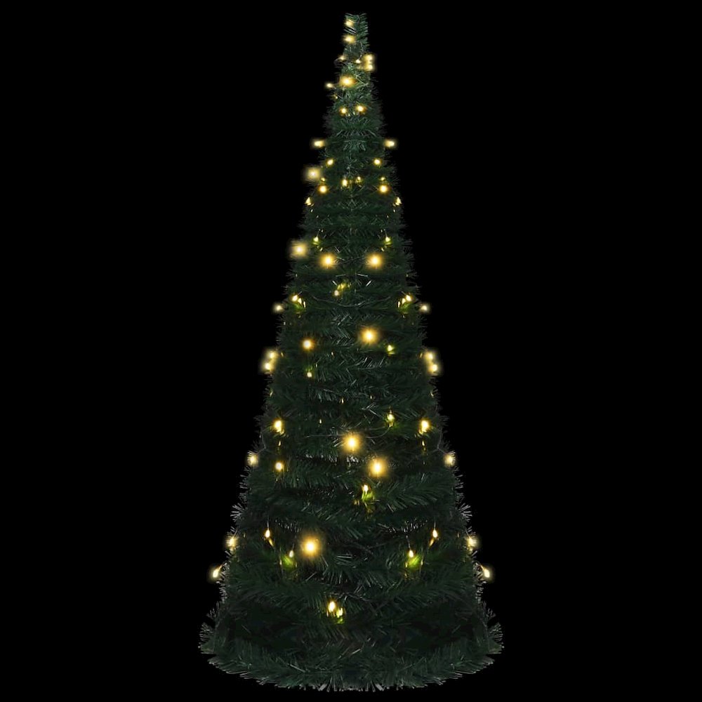 Pop-up Christmas Tree Green PVC 7 ft Collapsible. Picture 3
