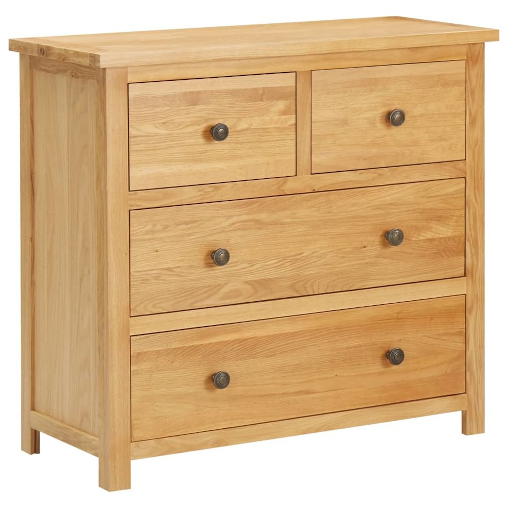 Chest Of Drawer Natural Oak Solid oak wood, MDF with oak veneer. Picture 2