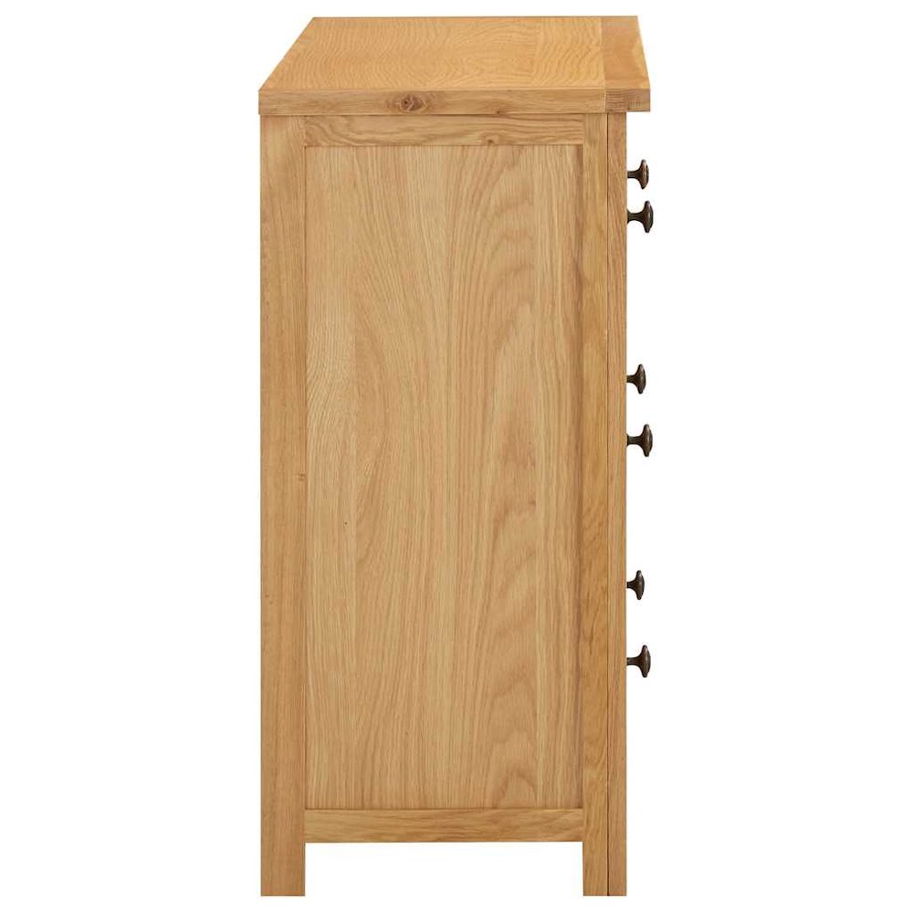 Chest Of Drawer Natural Oak Solid oak wood, MDF with oak veneer. Picture 5