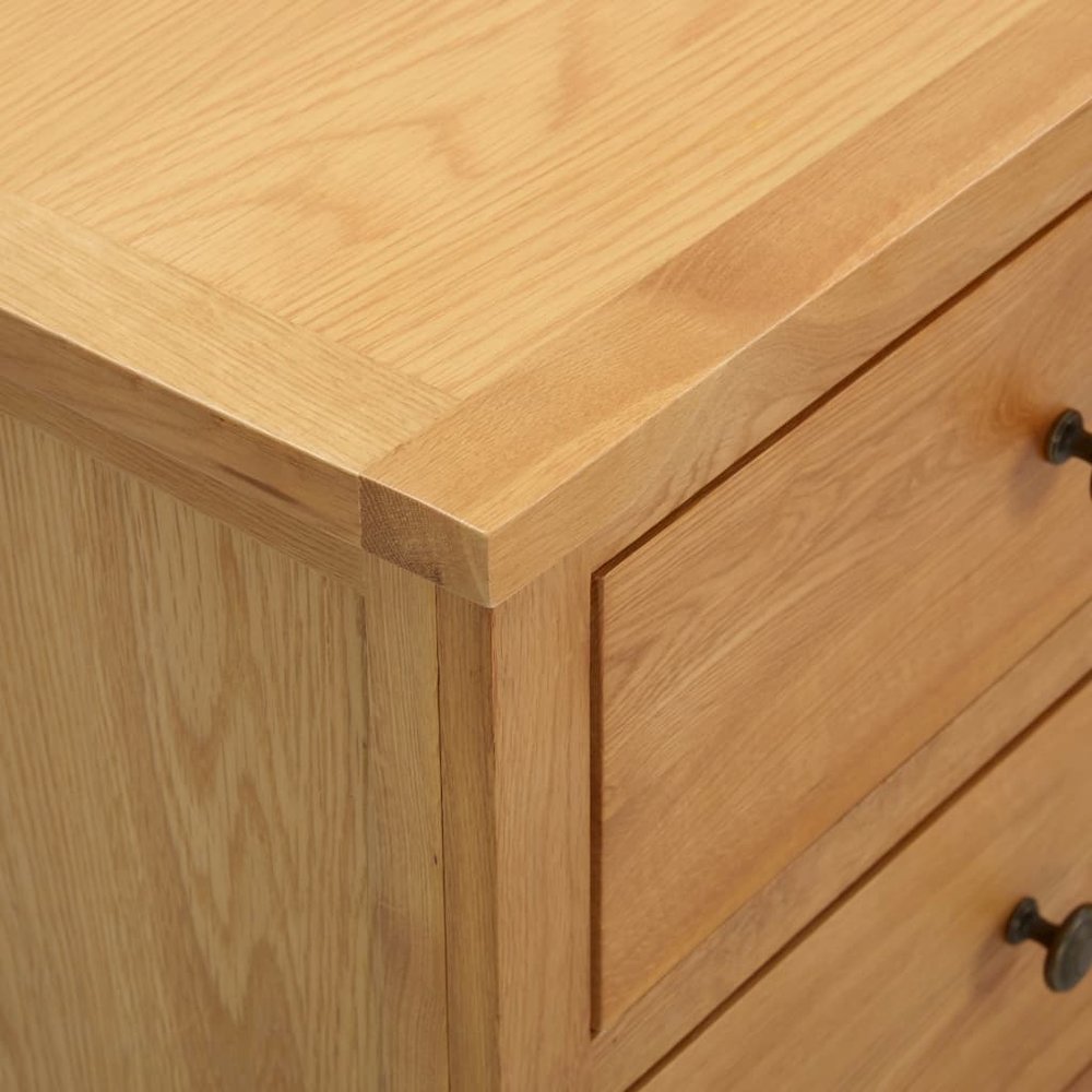 Chest Of Drawer Natural Oak Solid oak wood, MDF with oak veneer. Picture 6