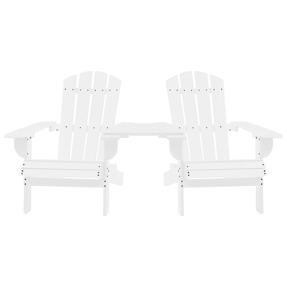 Garden Chair White Solid fir wood Regular Ergonomic. Picture 2