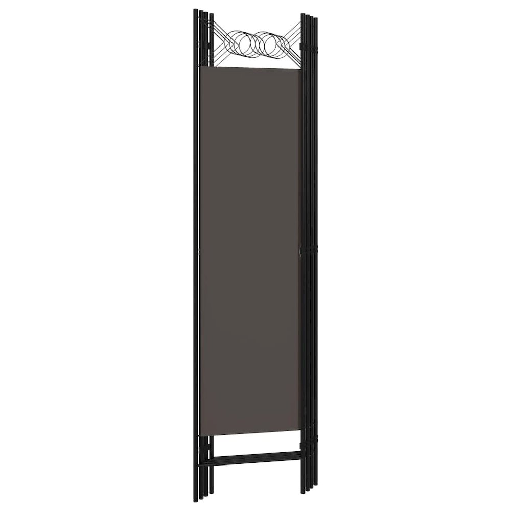vidaXL 4-Panel Room Divider Anthracite 63"x70.9". Picture 4