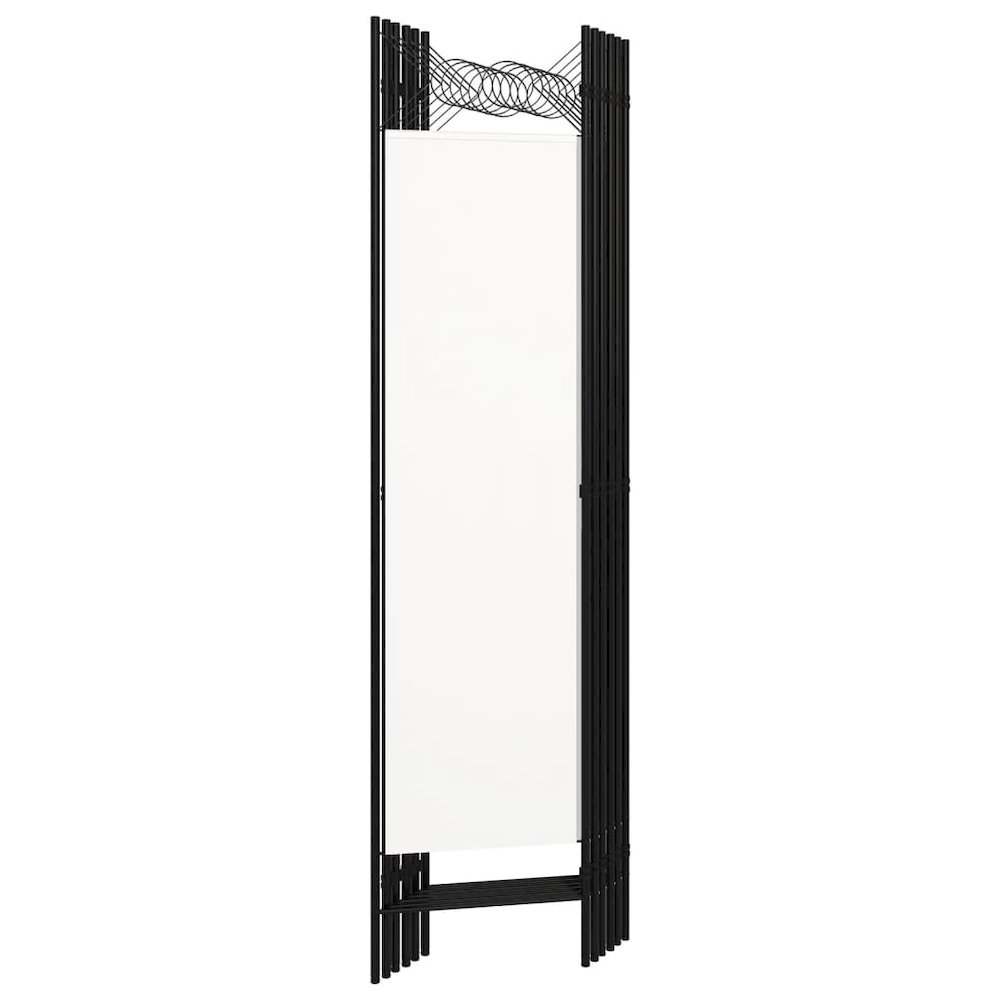 vidaXL 6-Panel Room Divider Cream White 94.5"x70.9". Picture 4