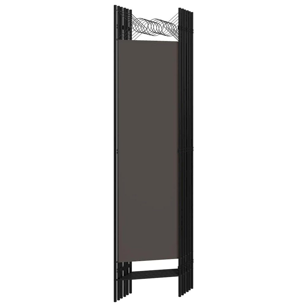vidaXL 6-Panel Room Divider Anthracite 94.5"x70.9". Picture 4