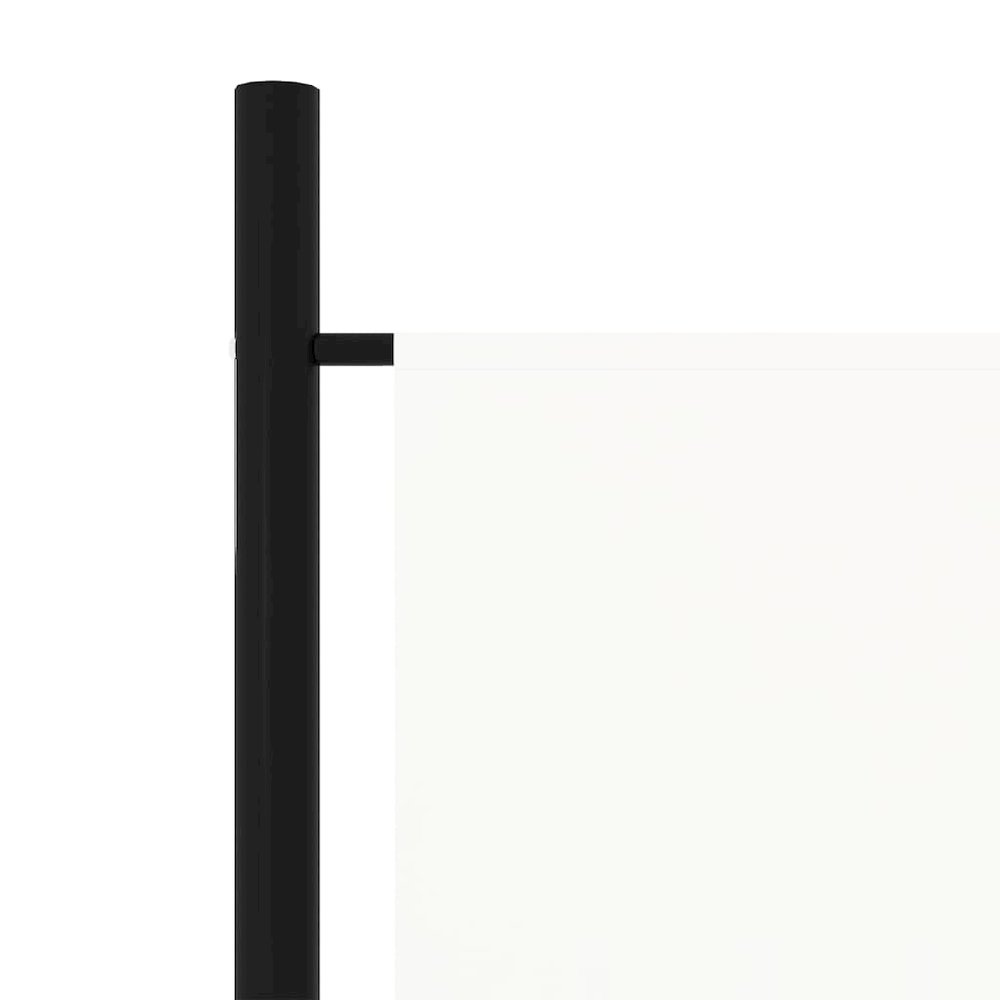 vidaXL 5-Panel Room Divider Cream White 98.4"x70.9". Picture 5