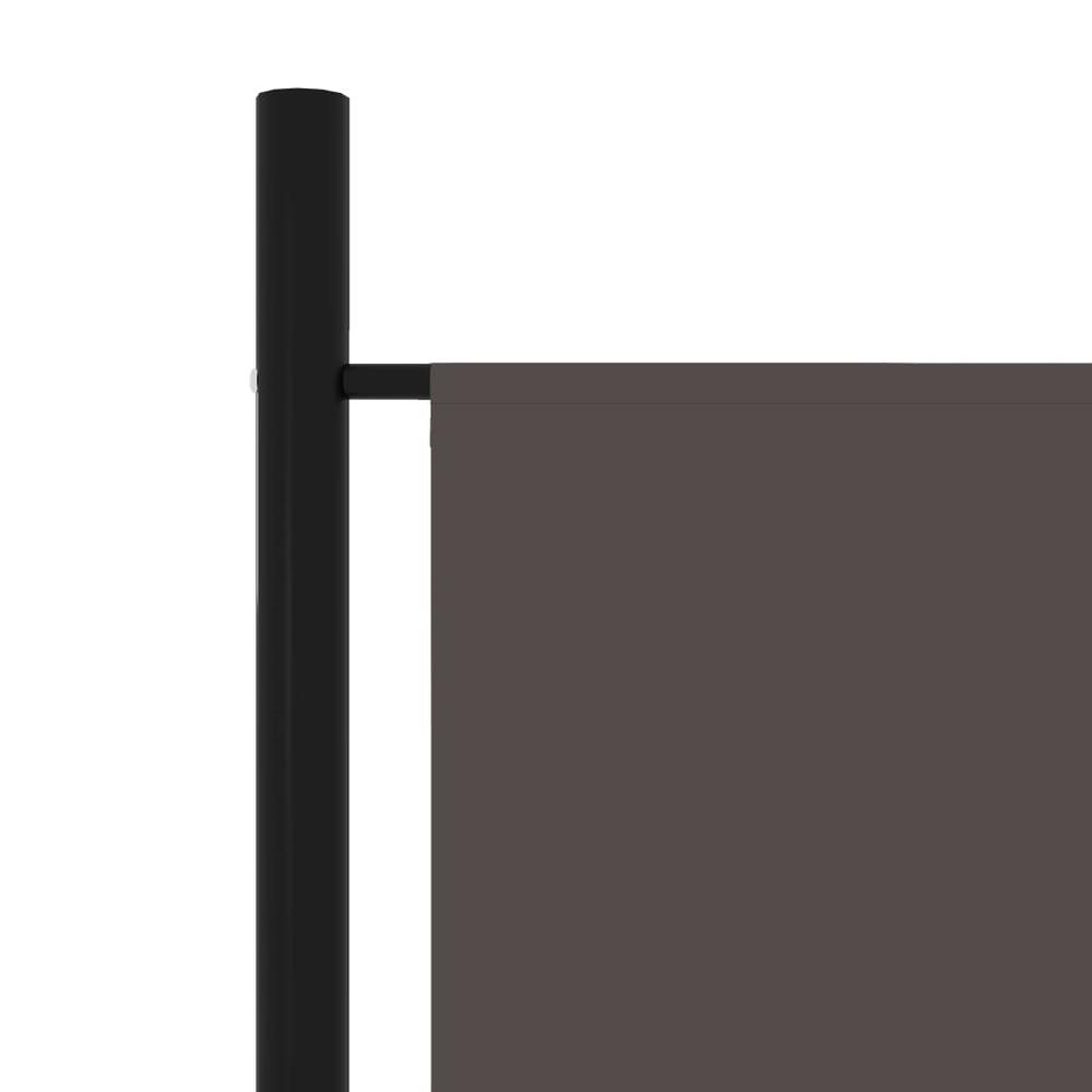 vidaXL 5-Panel Room Divider Anthracite 98.4"x70.9". Picture 5