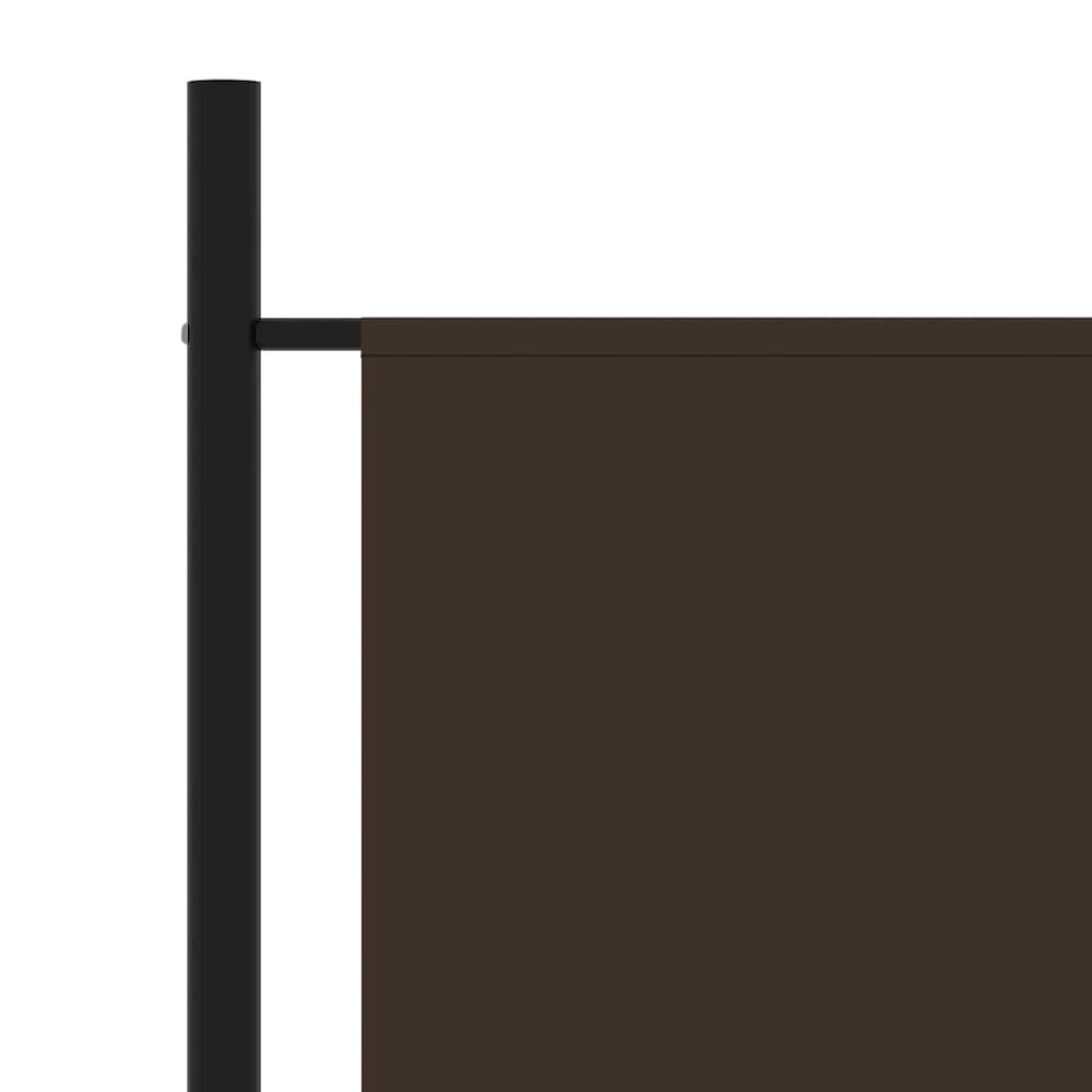 3-Panel Room Divider Brown 102.4"x70.9" Fabric. Picture 4