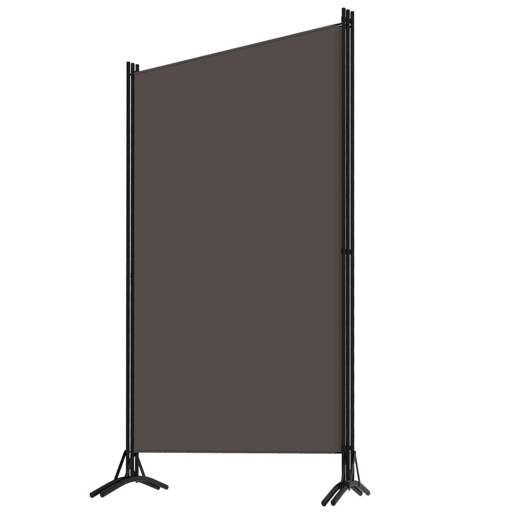 3-Panel Room Divider Anthracite 102.4"x70.9" Fabric. Picture 3