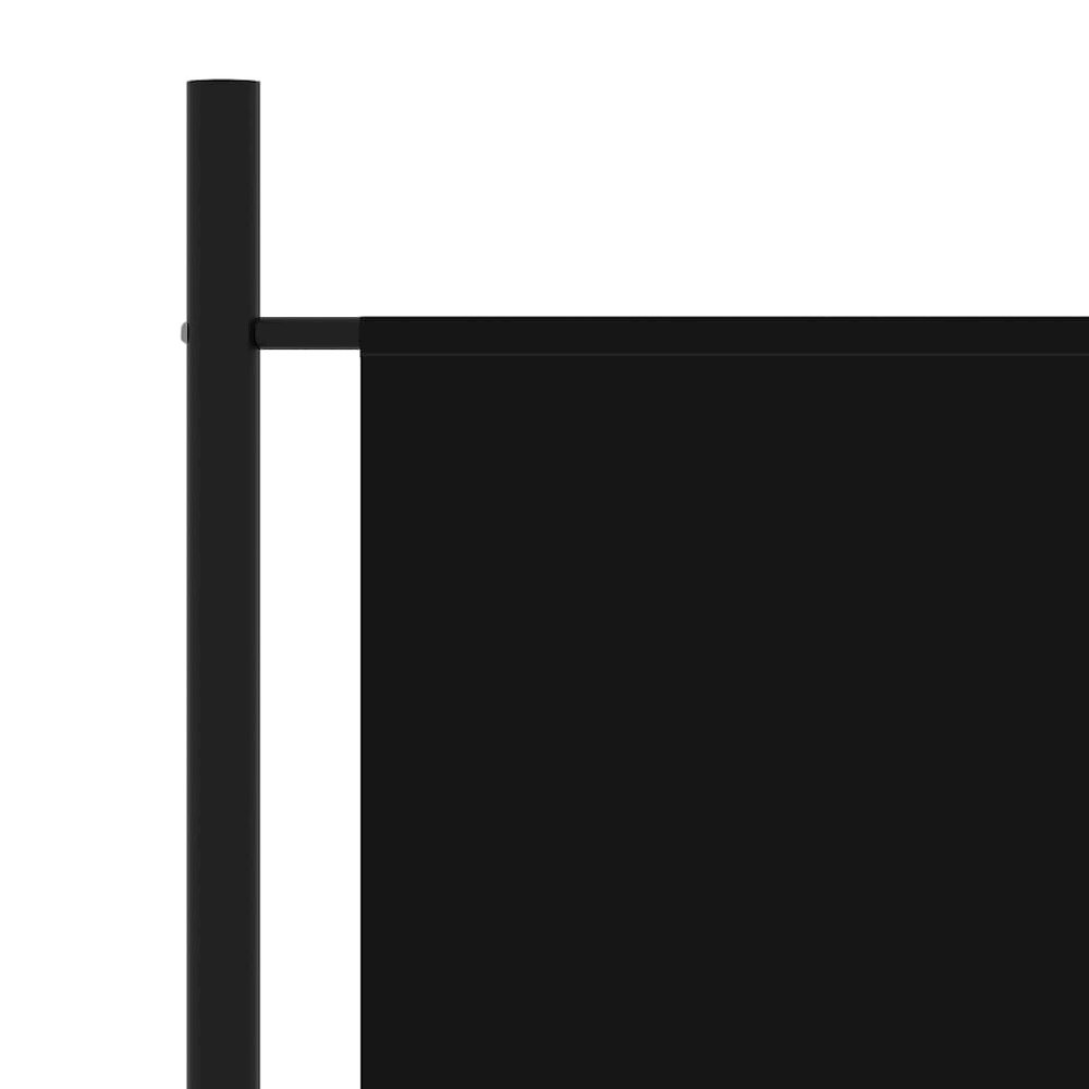 3-Panel Room Divider Black 102.4"x70.9" Fabric. Picture 4