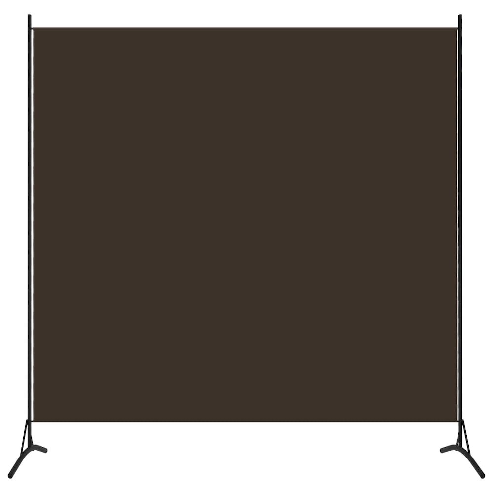 Room Divider Brown 68.9"x70.9" Fabric. Picture 1