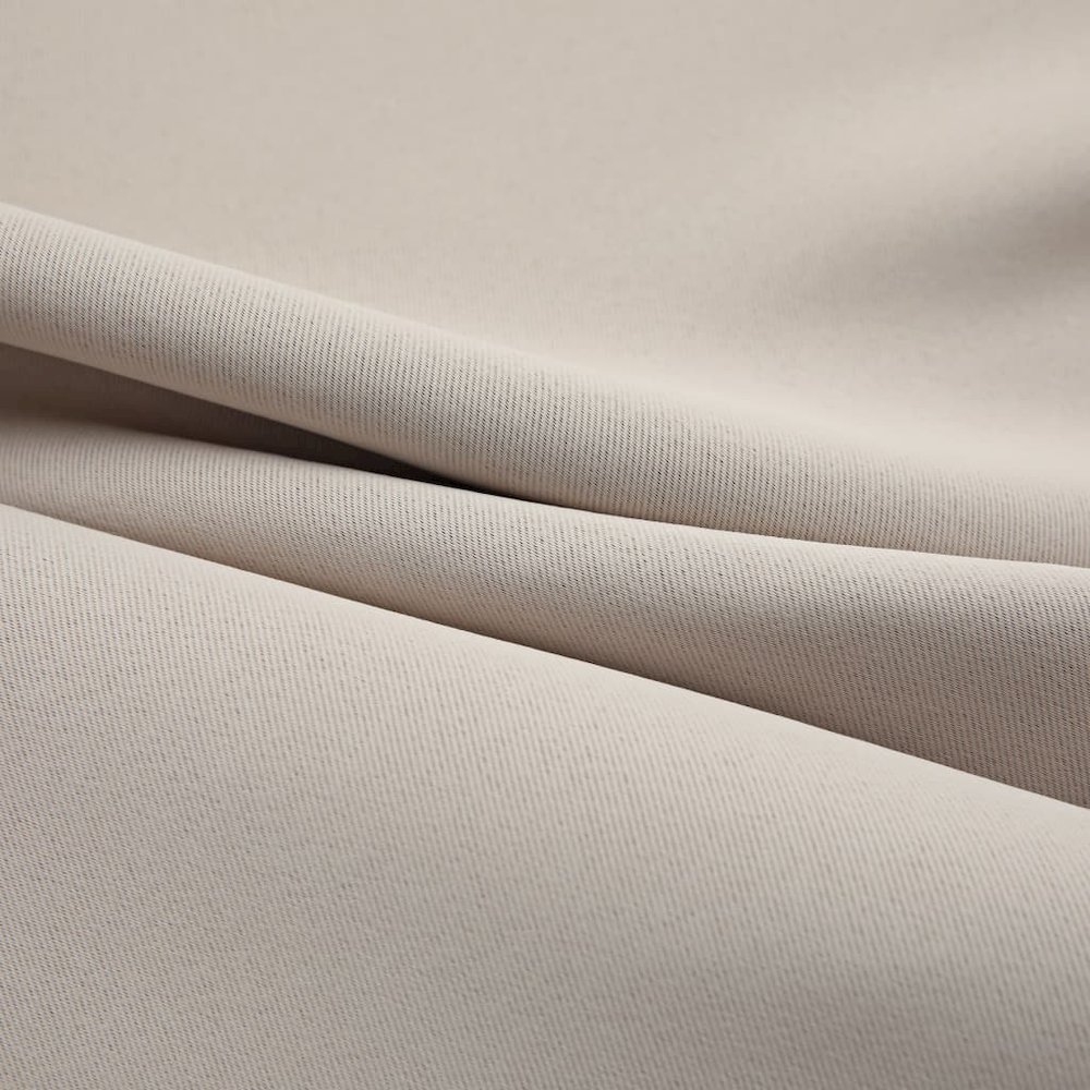 vidaXL Blackout Curtains with Rings 2 pcs Beige 54"x95" Fabric, 134857. Picture 4