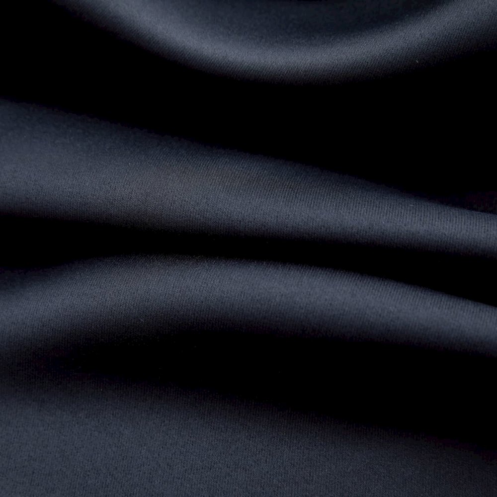 vidaXL Blackout Curtains with Rings 2 pcs Black 37"x63" Fabric, 134834. Picture 3