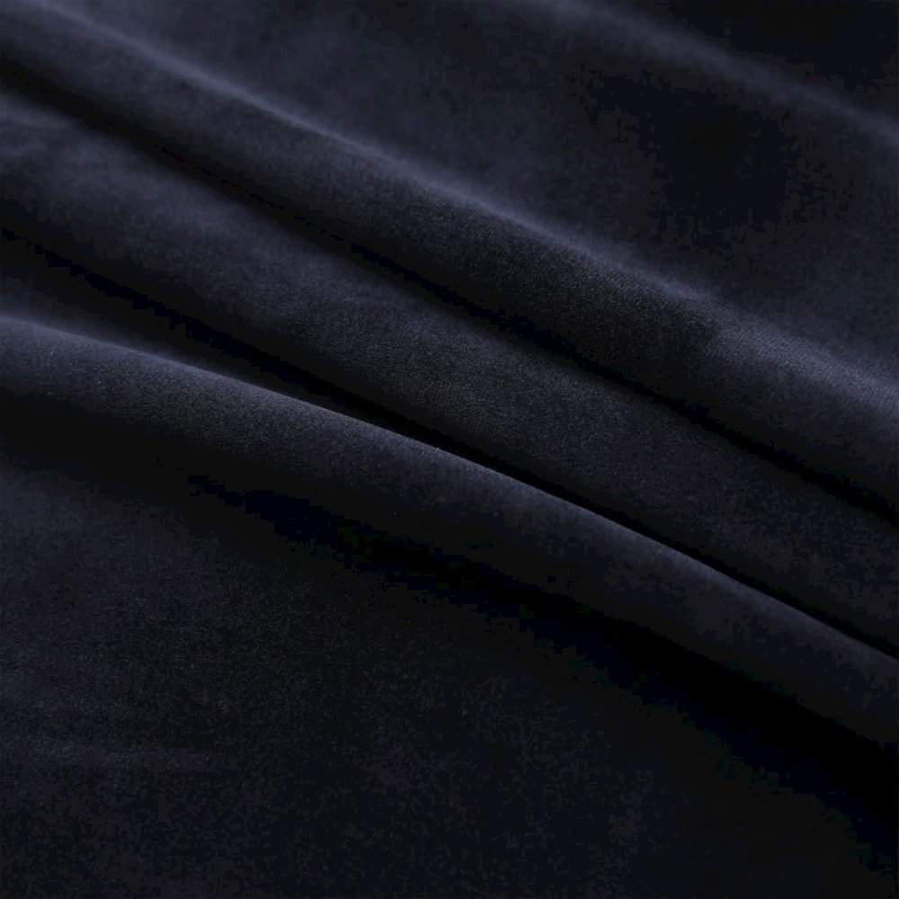 vidaXL Blackout Curtains with Rings 2 pcs Black 37"x63" Velvet, 134804. Picture 3