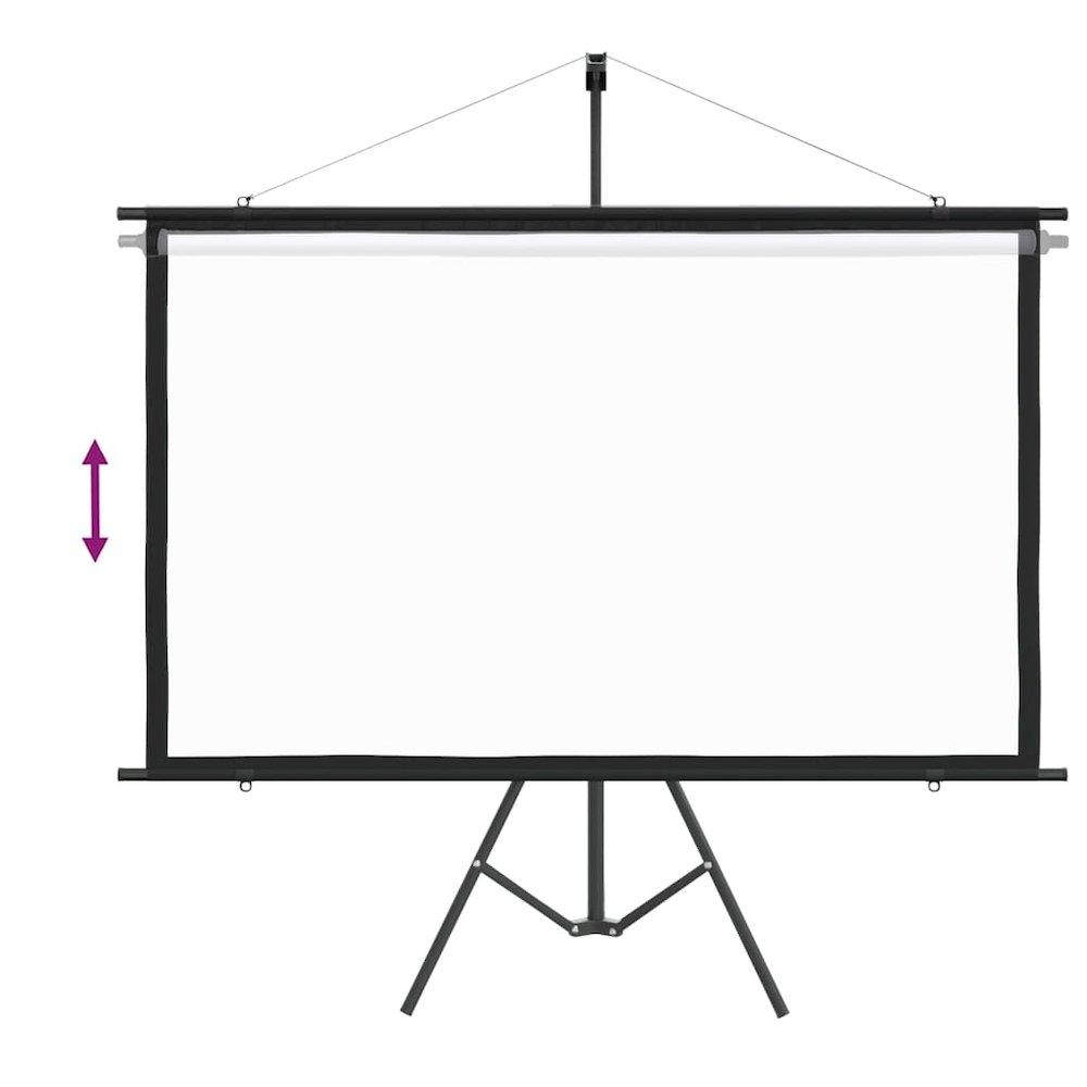 vidaXL Projection Screen with Tripod 72" 16:9 1410. Picture 4