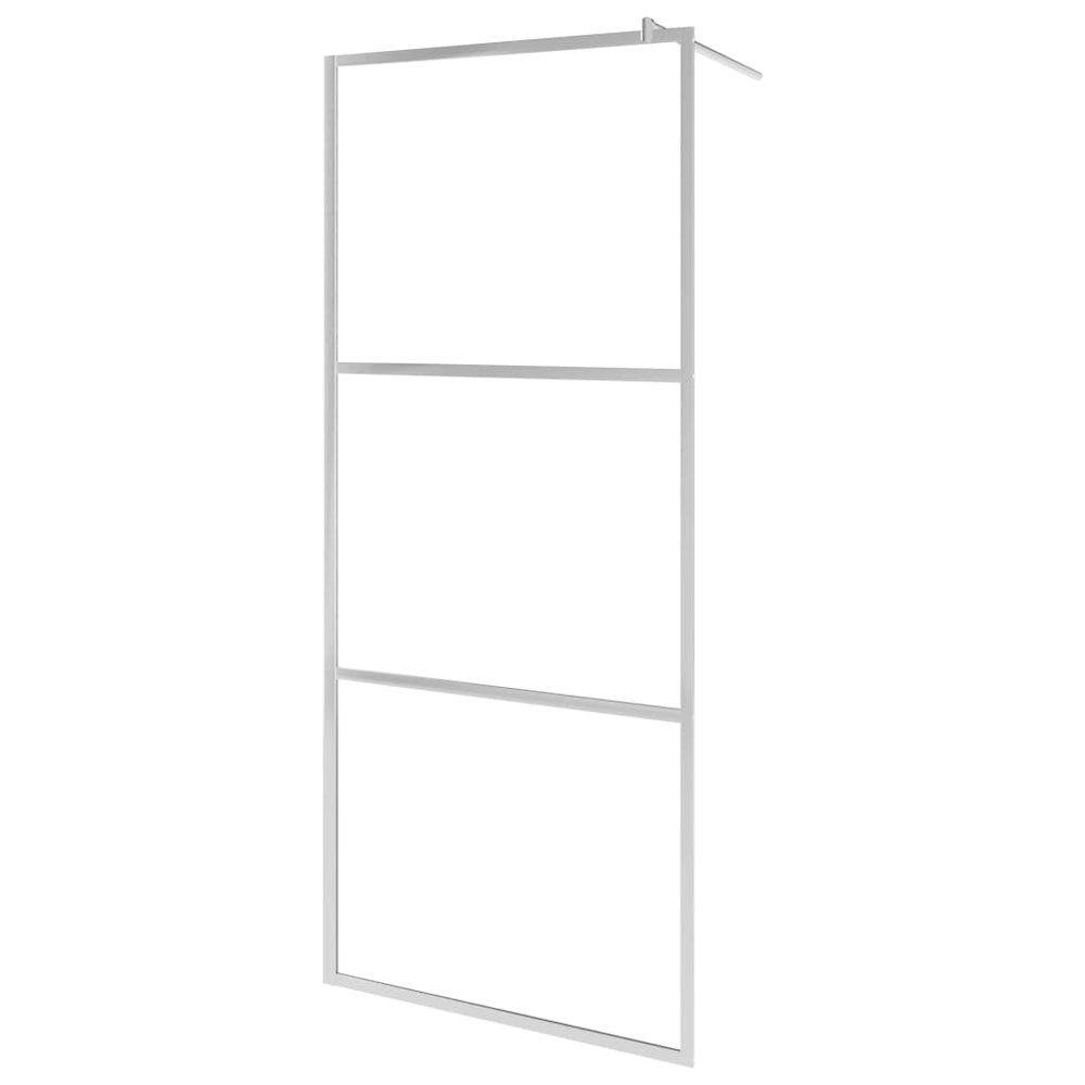 Walk-in Shower Wall with Clear ESG Glass 55.1"x76.8". Picture 2