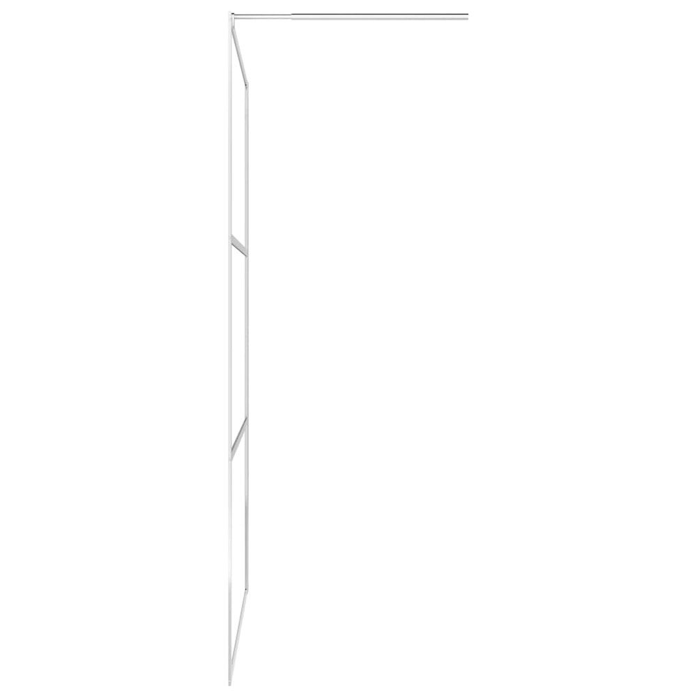Walk-in Shower Wall with Clear ESG Glass 55.1"x76.8". Picture 5