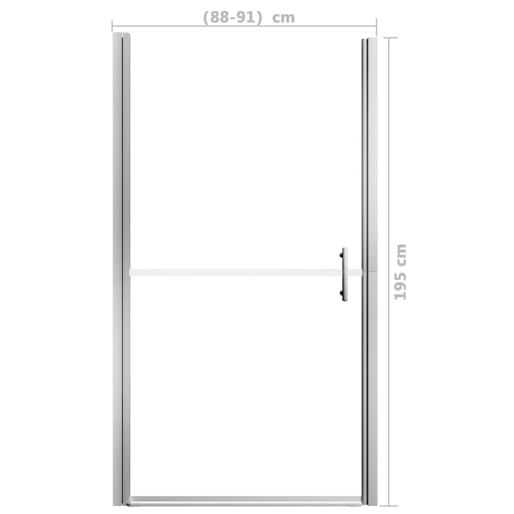 Shower Door Tempered Glass 35.8"x76.8". Picture 5