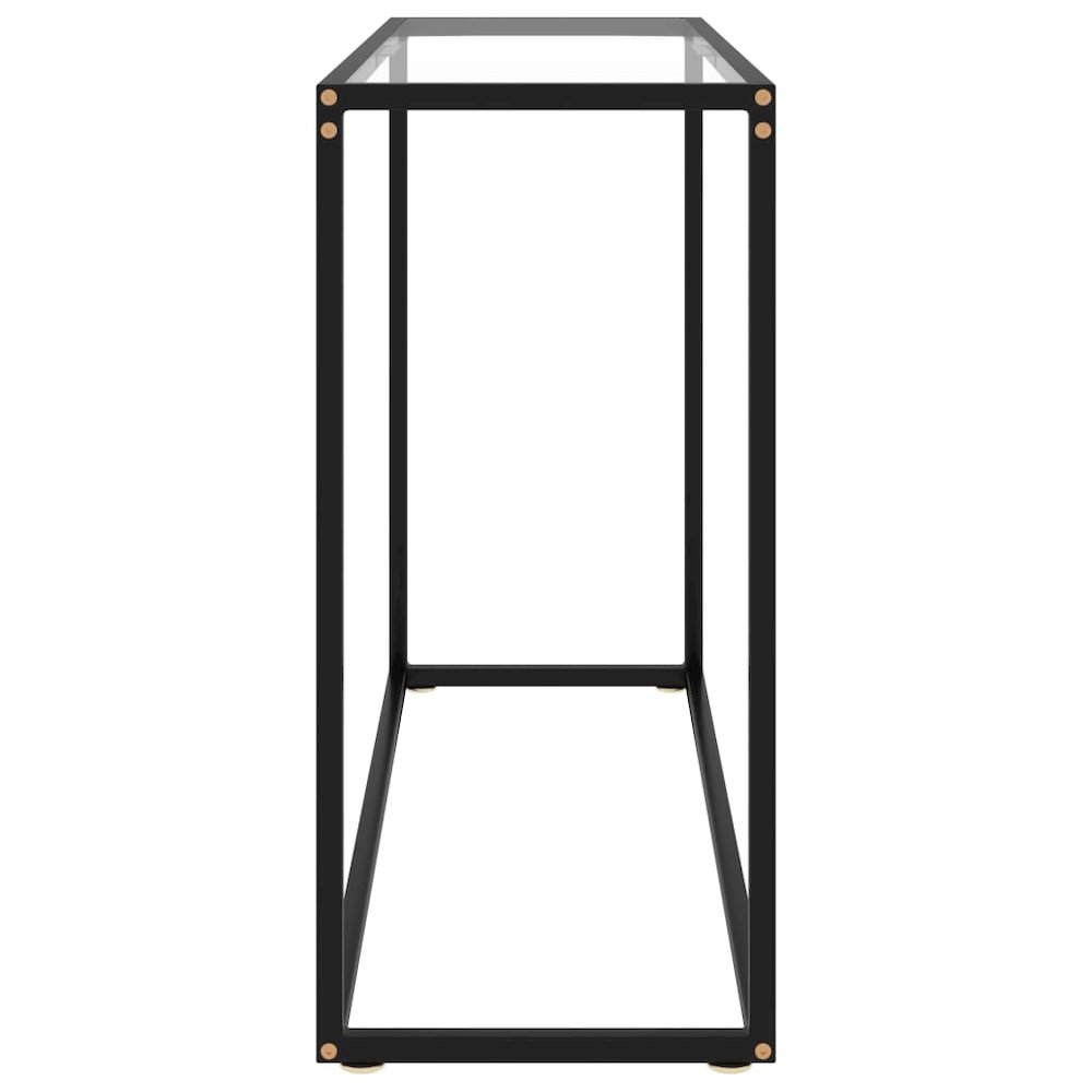 Console Table Transparent Tempered Glass 39.4 x 13.8 x 29.5 in. Picture 3
