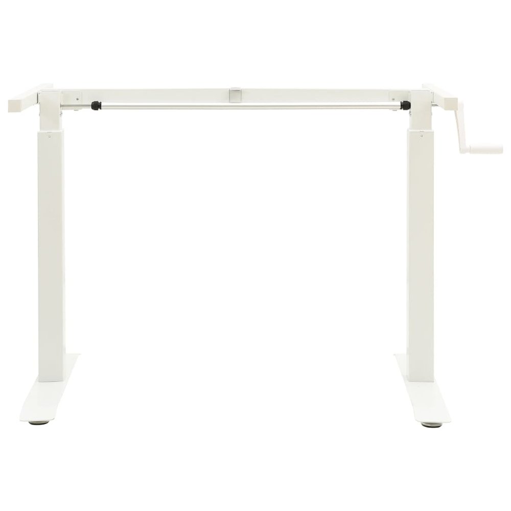 Stand Up Desk Frame White Carbon steel Adjustable. Picture 3
