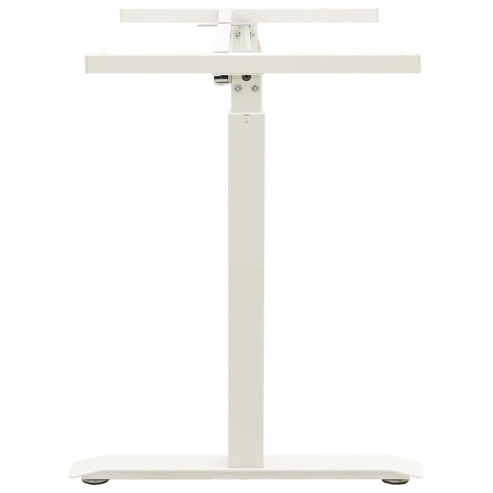 Stand Up Desk Frame White Carbon steel Adjustable. Picture 4