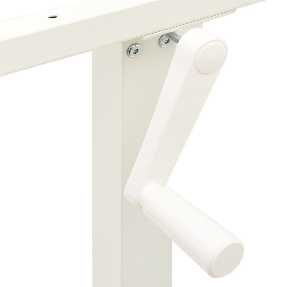 Stand Up Desk Frame White Carbon steel Adjustable. Picture 7