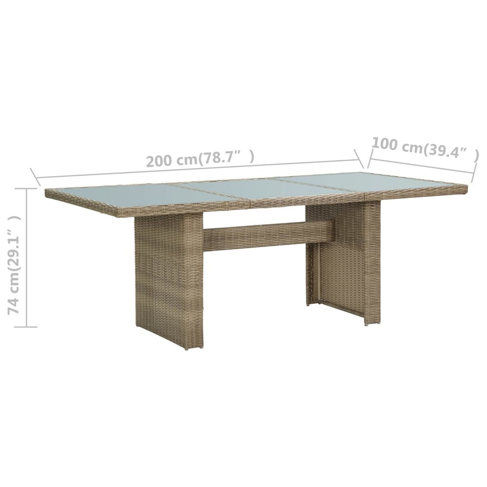 Dining Table Brown and transparent. Picture 6