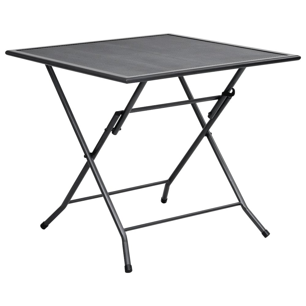 Folding Table Anthracite Steel with Powder Coating. Picture 1
