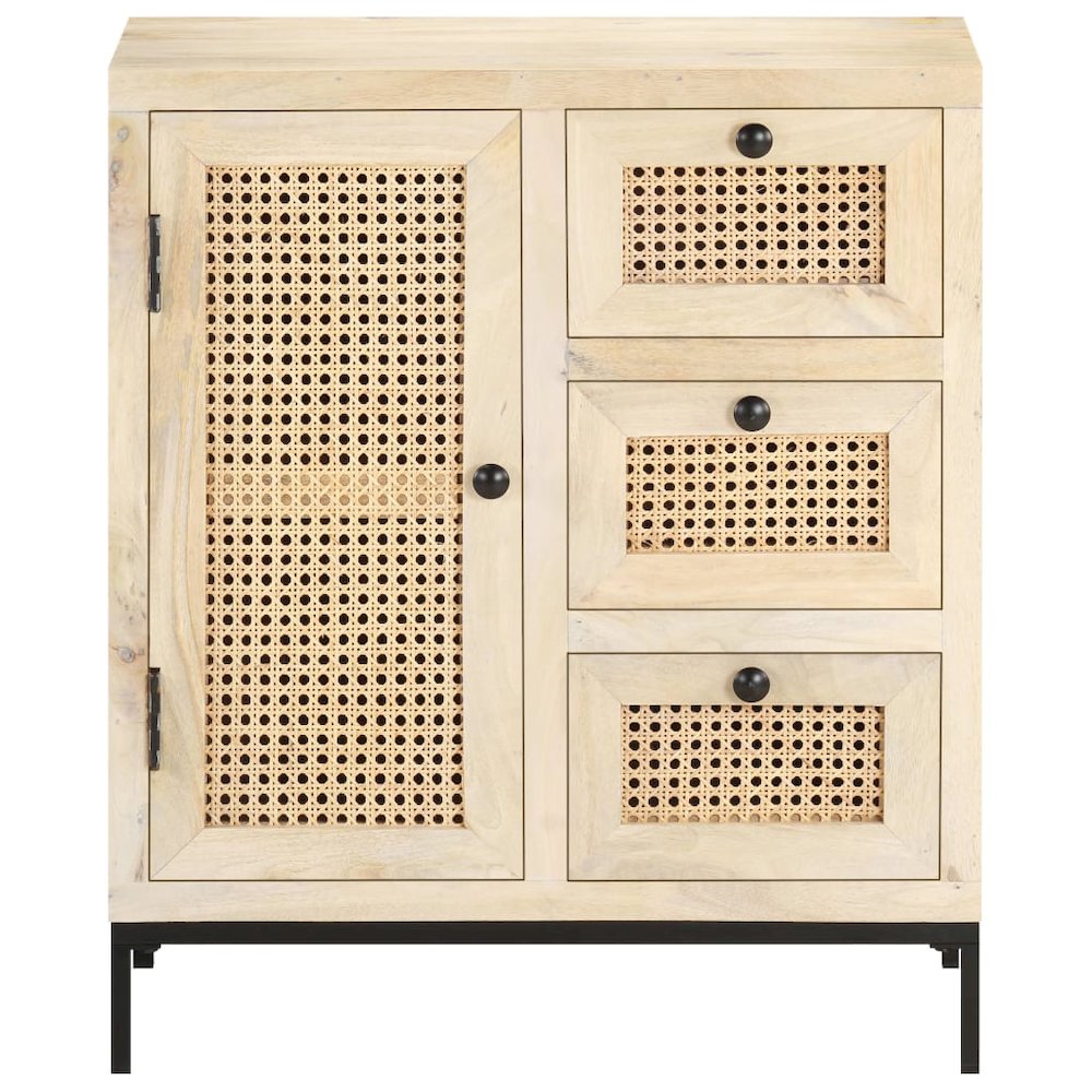 Sideboard Natural wood color Solid mango wood Medium Sideboard. Picture 2