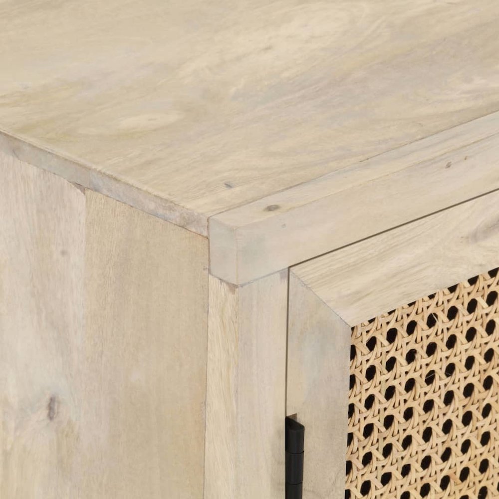Sideboard Natural wood color Solid mango wood Medium Sideboard. Picture 5