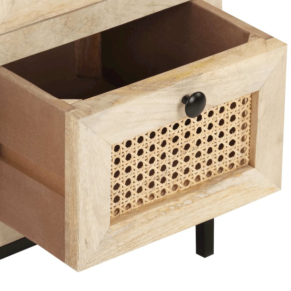 Sideboard Natural wood color Solid mango wood Medium Sideboard. Picture 7