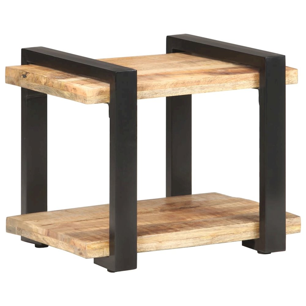 Bedside Cabinet Natural wood Rough mango wood, iron Medium. Picture 10