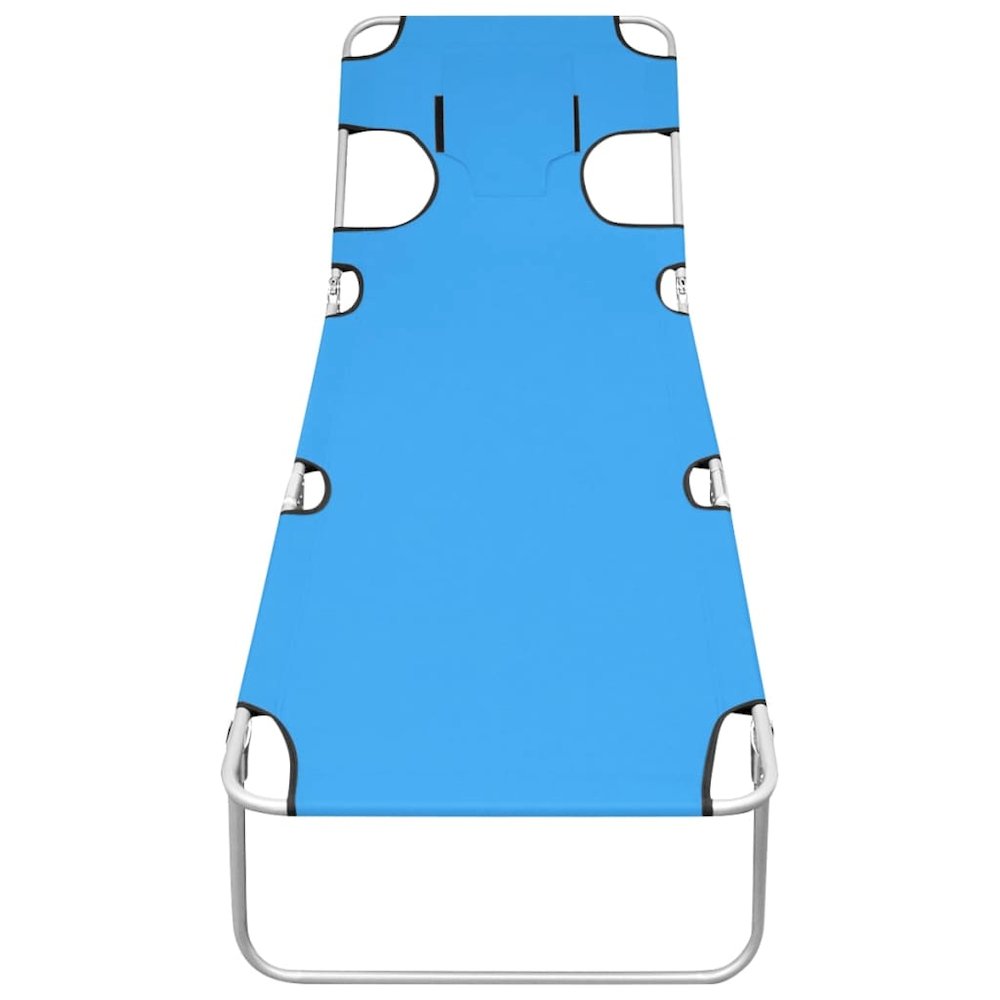 Sun Lounger Turquoise Blue. Picture 2