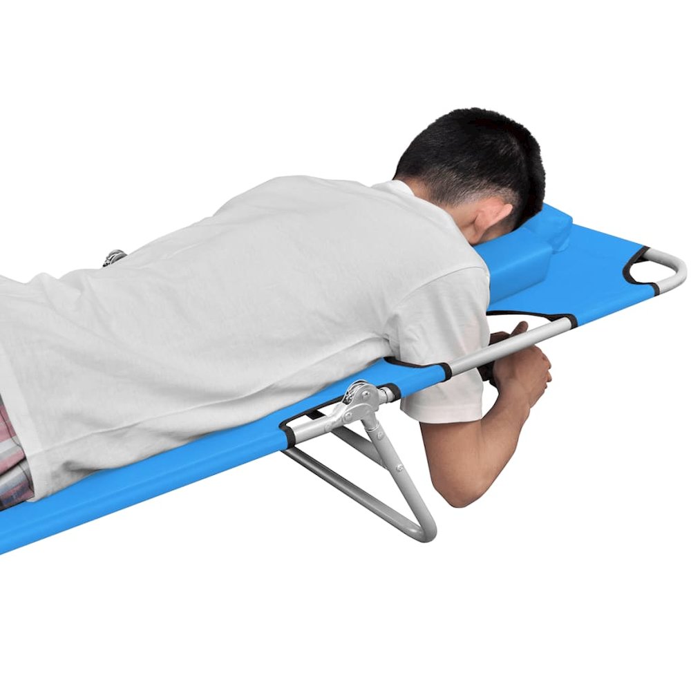 Sun Lounger Turquoise Blue. Picture 5