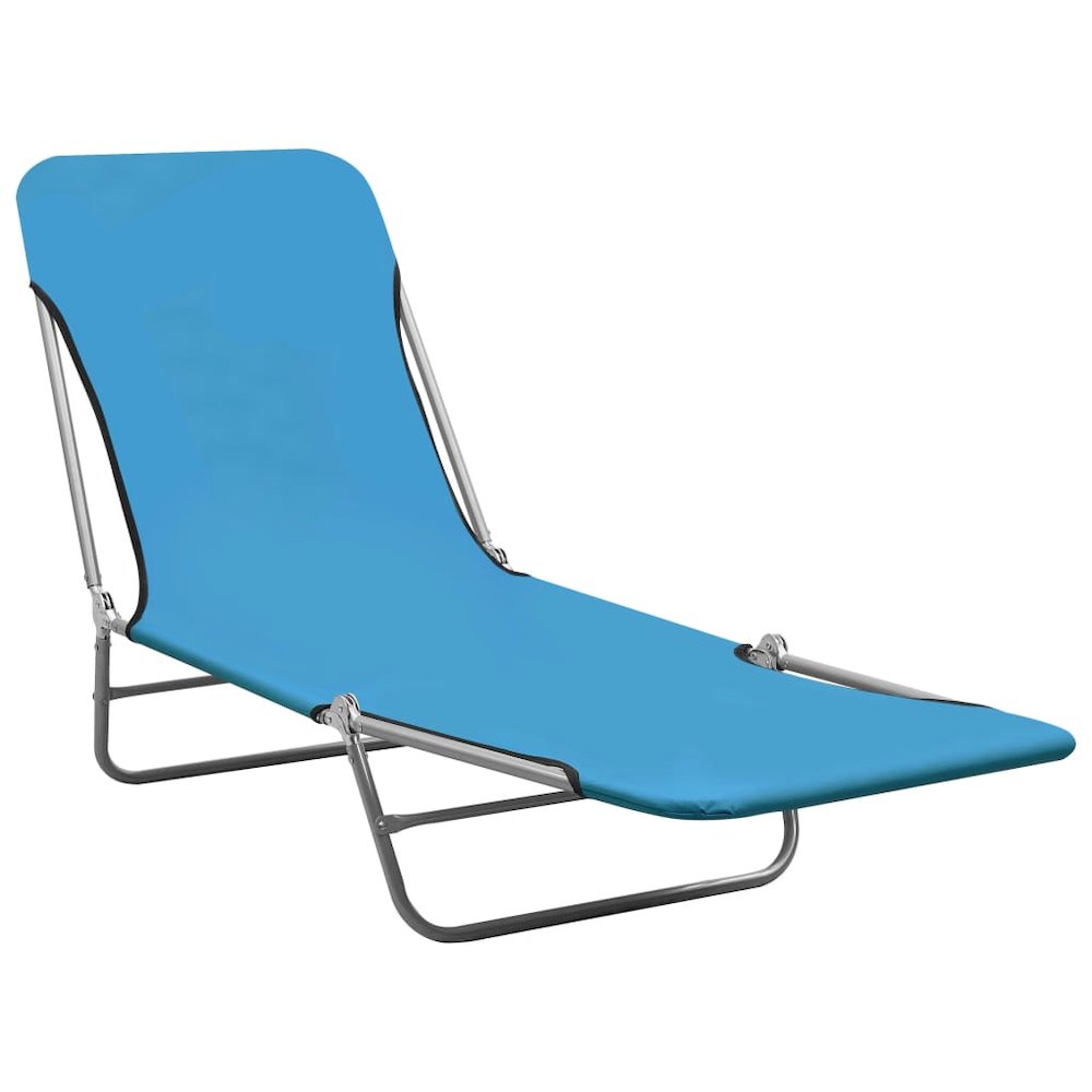 Sunlounger Set of 2 Blue. Picture 2