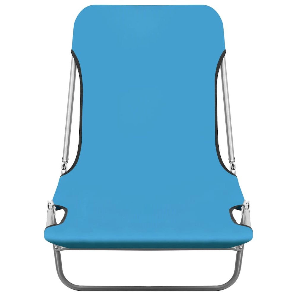 Sunlounger Set of 2 Blue. Picture 3